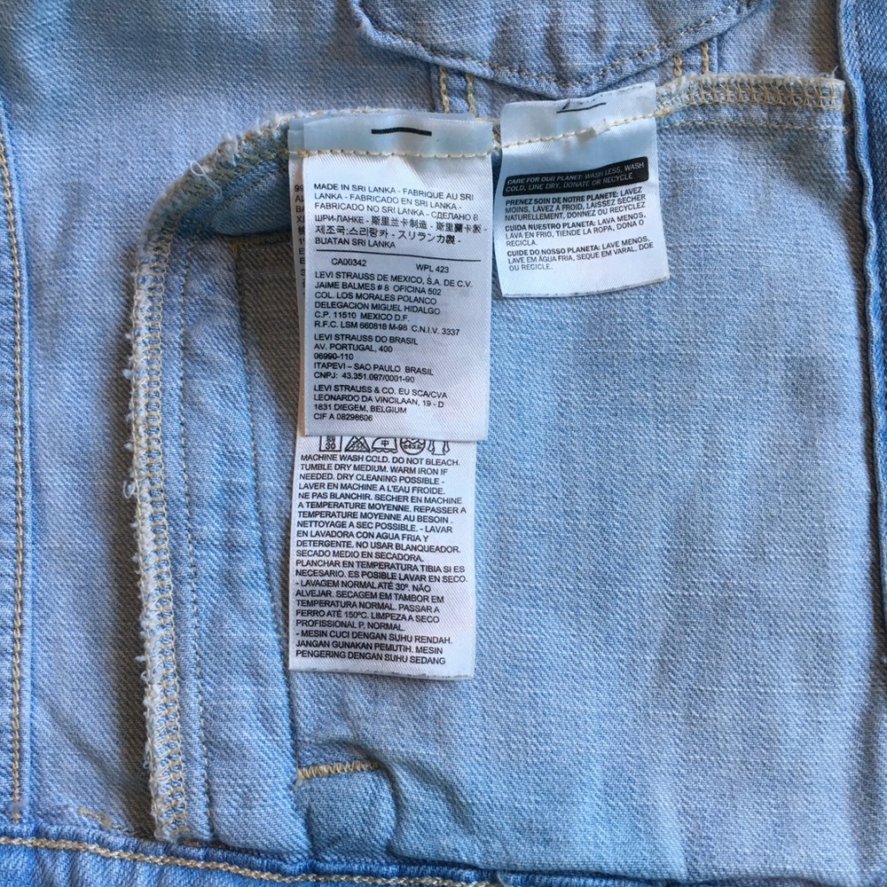 Levi’s Light Blue Denim Jacket Levi Size S Small - Picture 5 of 8